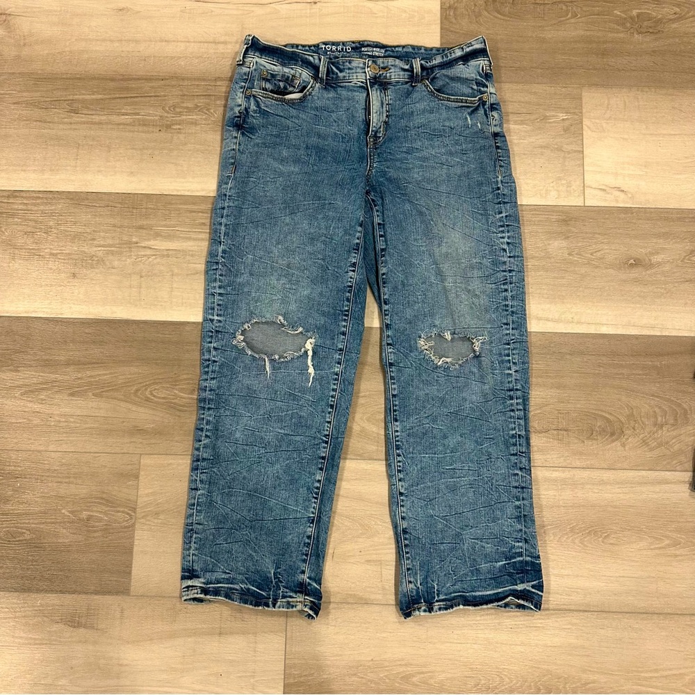 Perfect Wide-Leg Mid-Rise Jeans